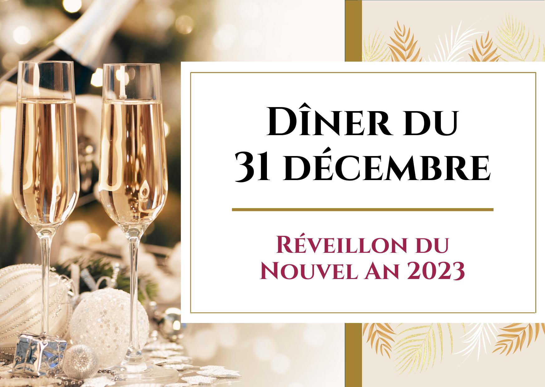 NEW YEAR'S EVE MENU AT VANNES DOWNTOWN