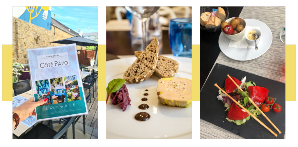 New restaurant menu Cote patio Vannes 2
