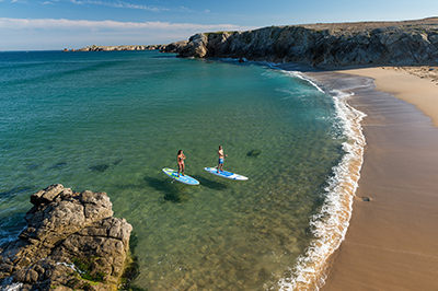 stand up paddle bay of quiberon morbihan