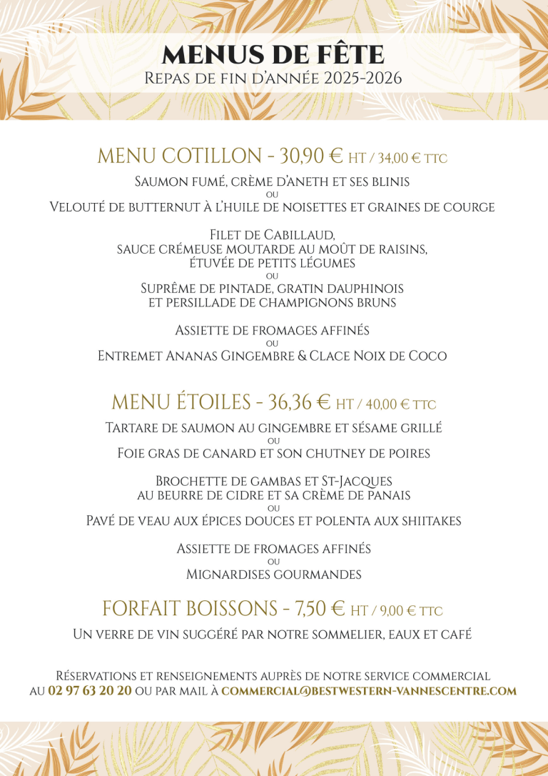 Abschlussessen Firmengruppe Vannes centre im Restaurant fetes 2025